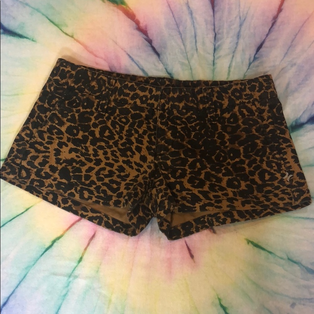 Hurley Cheetah Print Shorts